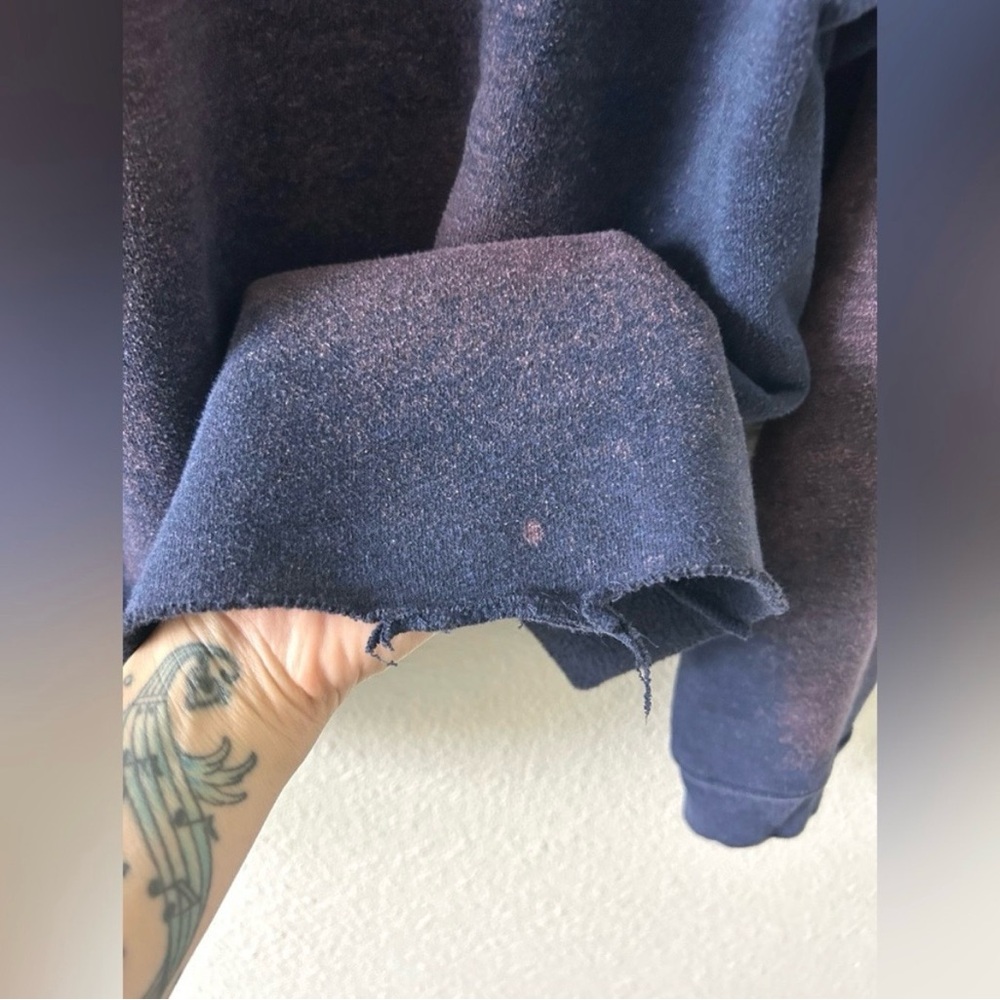 Bella Canvas XL Bleach Dyed Graphic Sweatshirt Oversized Pullover - Picture 6 of 9